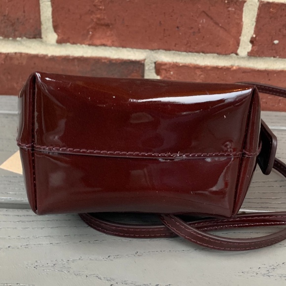 Madewell Mini Bucket Bag Burgundy Patent - Picture 6 of 8